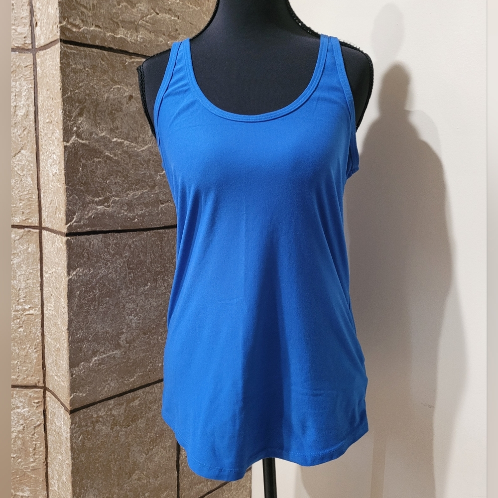 No Boundaries Blue Sleeveless Relaxed Tank Top